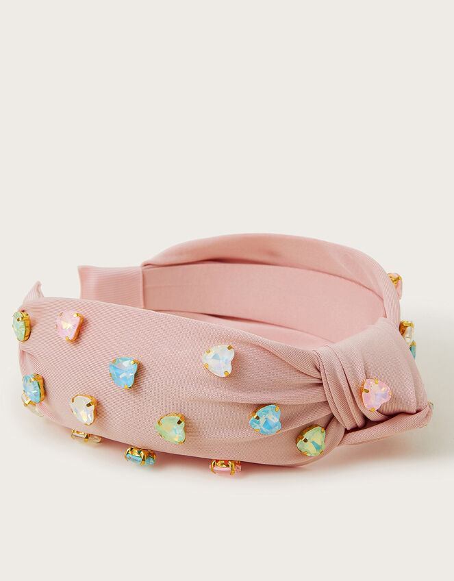 Candy Heart Gem Knot Headband, , large