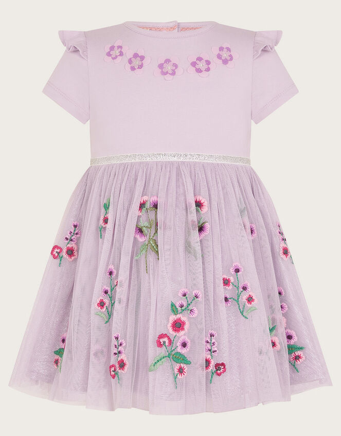 Baby Floral Disco Dress, Purple (LILAC), large