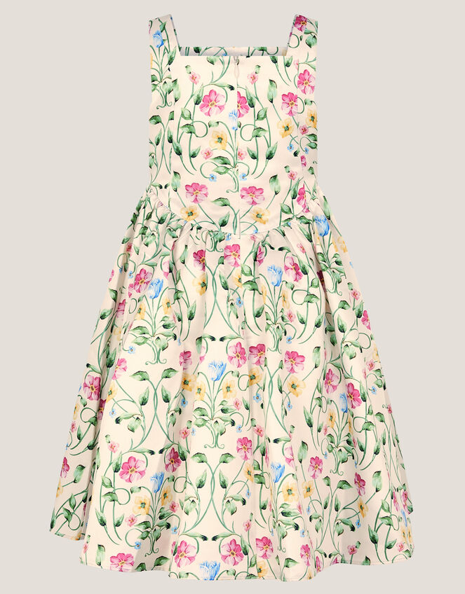 Dancer Floral Basque Party Dress, Multi (MULTI), large