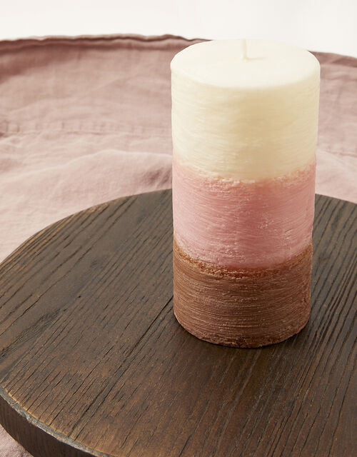 Colour Block Pillar Candle, , large