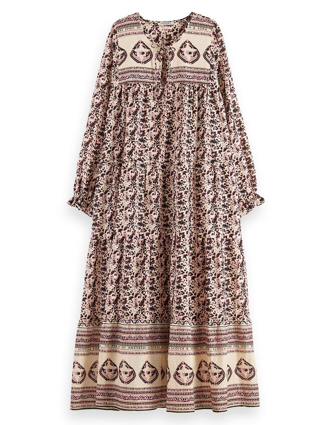 Scotch and Soda Print Maxi Dress, Multi (MULTI), large