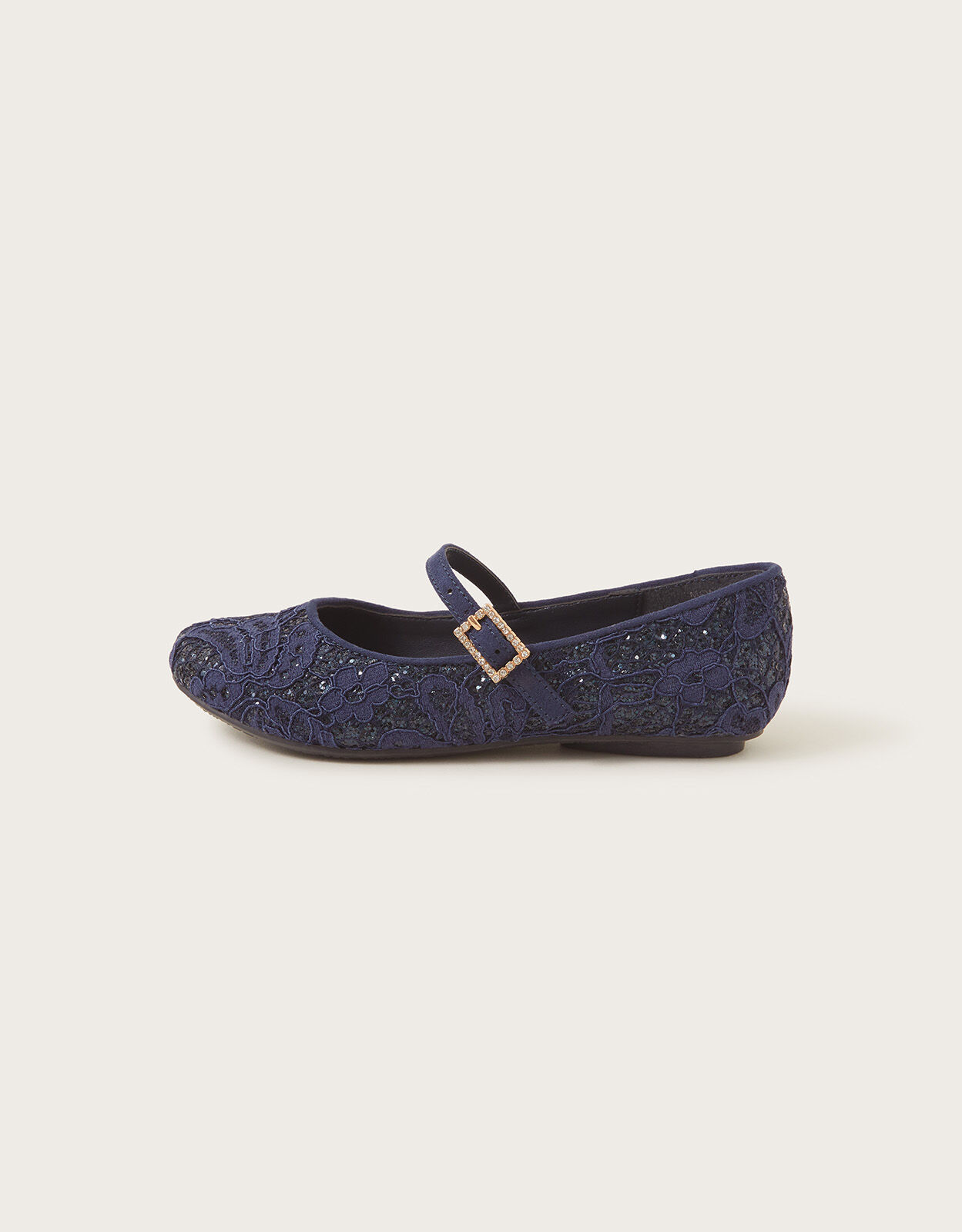 Navy sparkly hot sale flats
