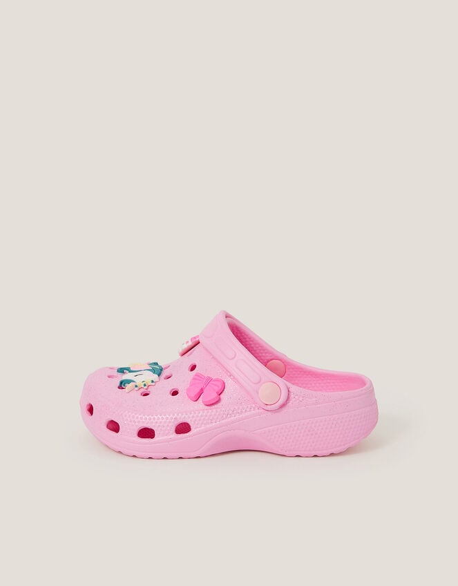 Unicorn Charm Clogs, Pink (PINK), large