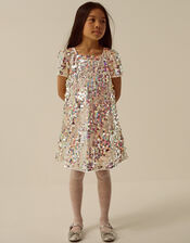 Zoe Rainbow Sequin Party Dress, Multi (MULTI), large