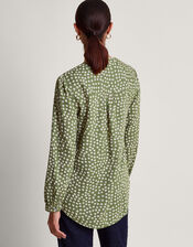 Sancha Floral Print Top, Green (GREEN), large