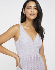 Lavinia Embroidered Maxi Dress, Purple (PURPLE), large