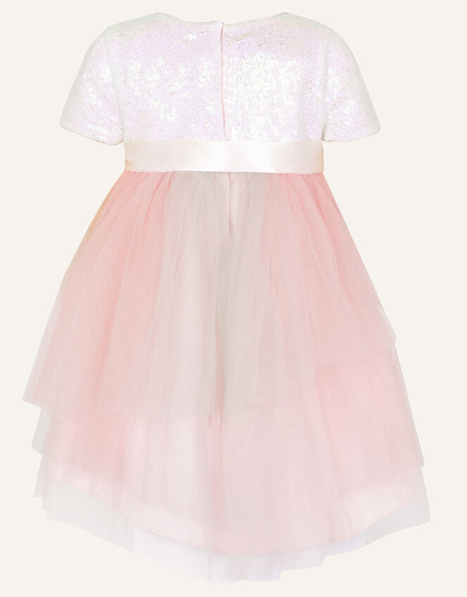 Baby Prairie Sequin Rainbow Dress, Pink (PINK), large