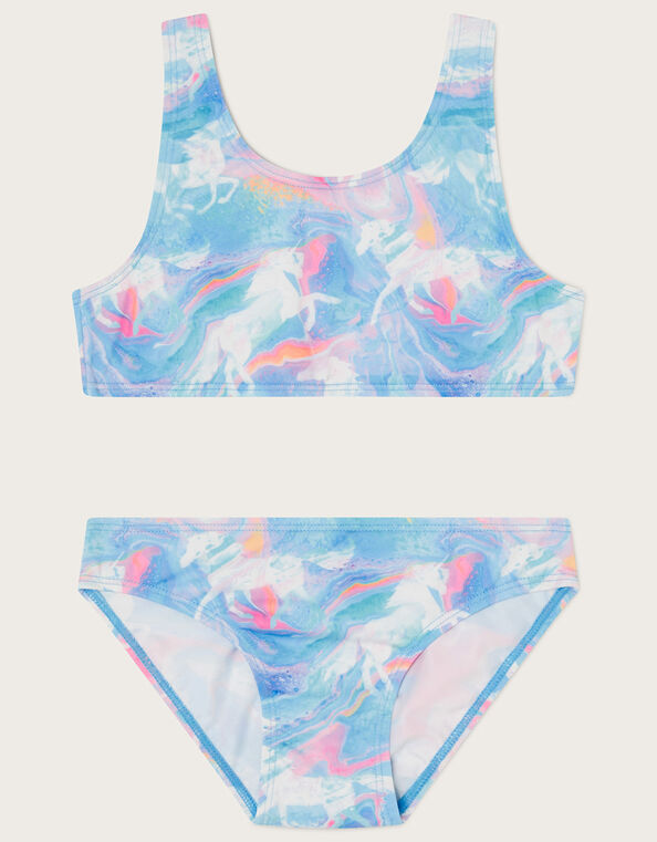 Marble Unicorn Bikini Set with Recycled Polyester, Multi (MULTI), large