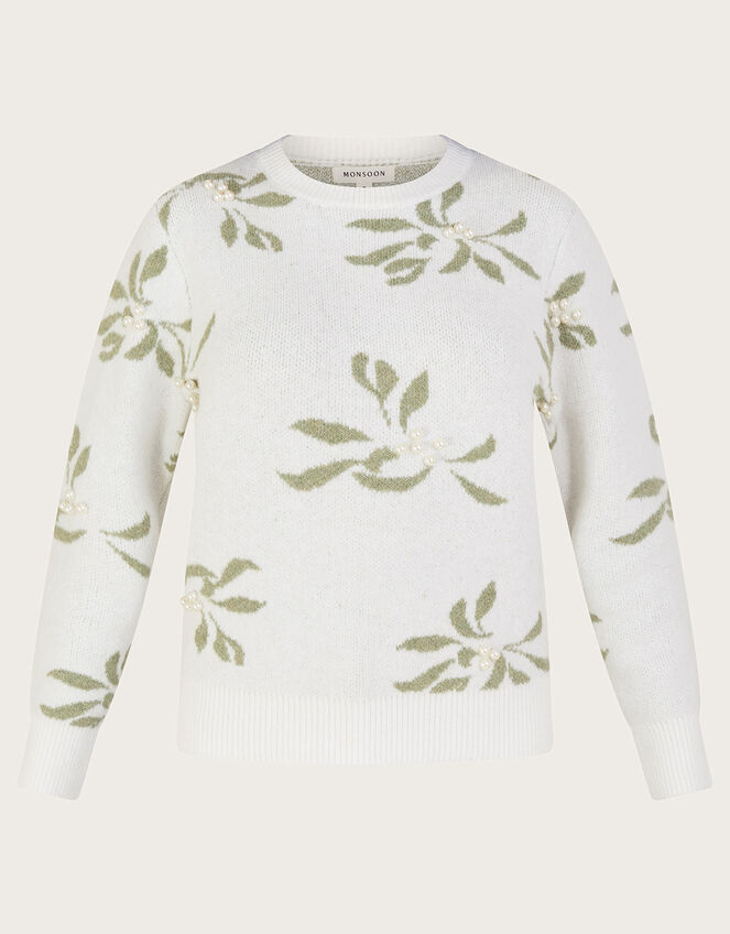 Mia Mistletoe Jumper, Ivory (IVORY), large