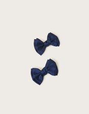 Bridesmaid Bow Hair Clips Set of Two, , large