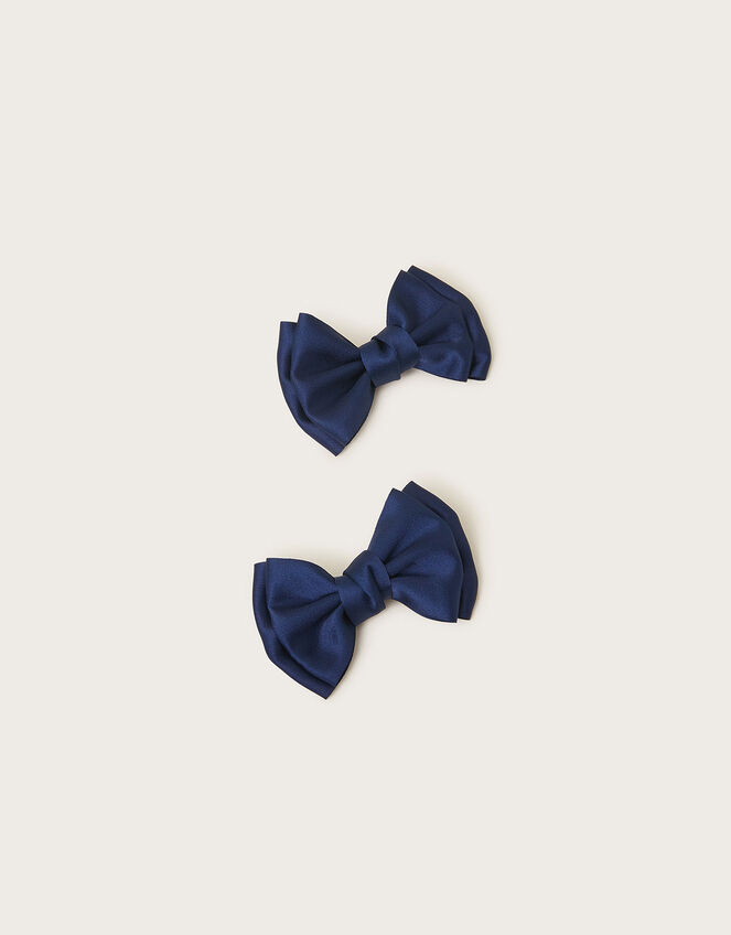 Bridesmaid Bow Hair Clips Set of Two, , large