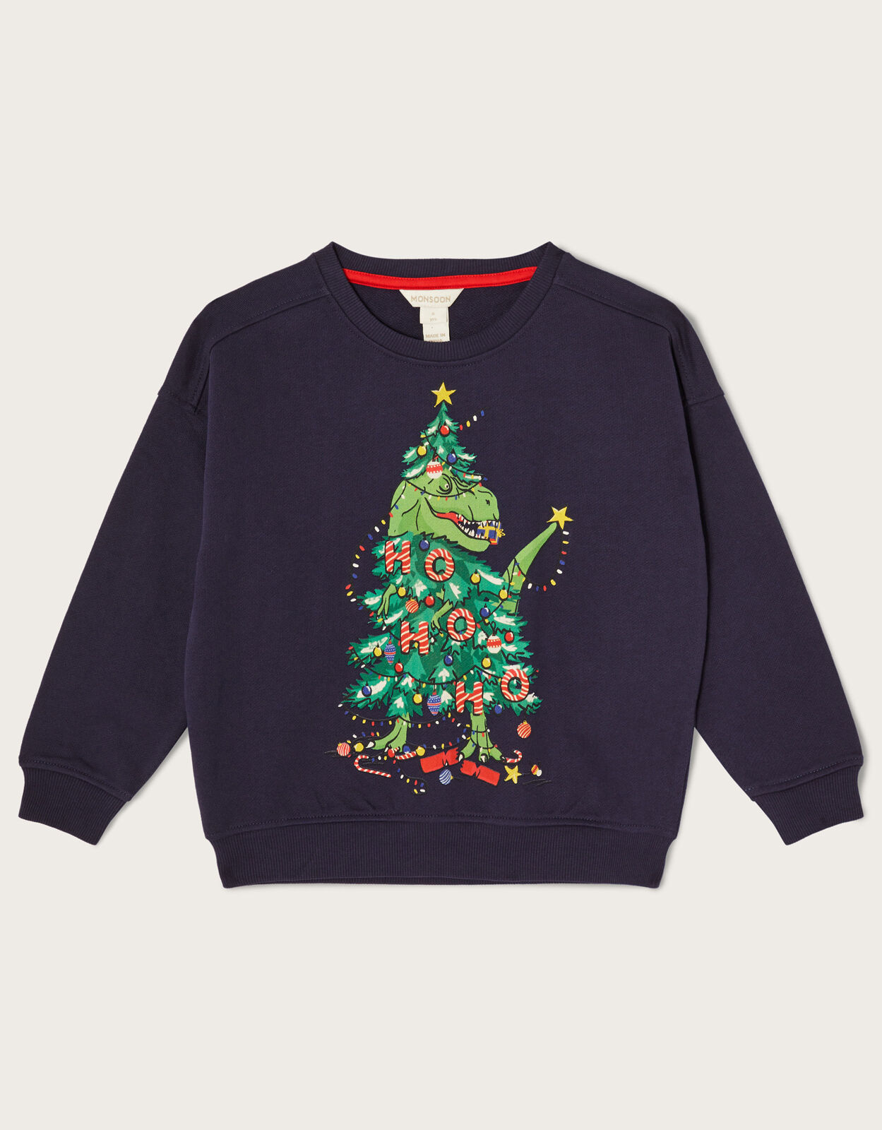 Christmas Dinosaur Oversized Sweatshirt 