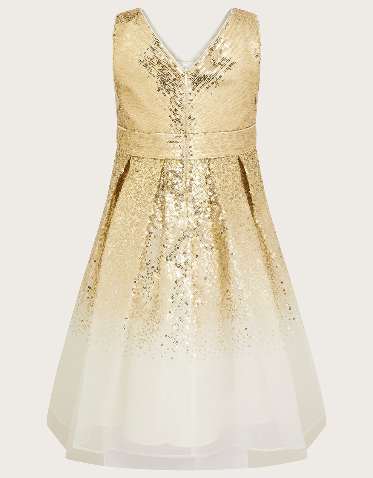 White and gold hotsell holiday dress