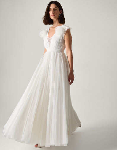 Gabriella Tulle Maxi Wedding Dress, Ivory (IVORY), large