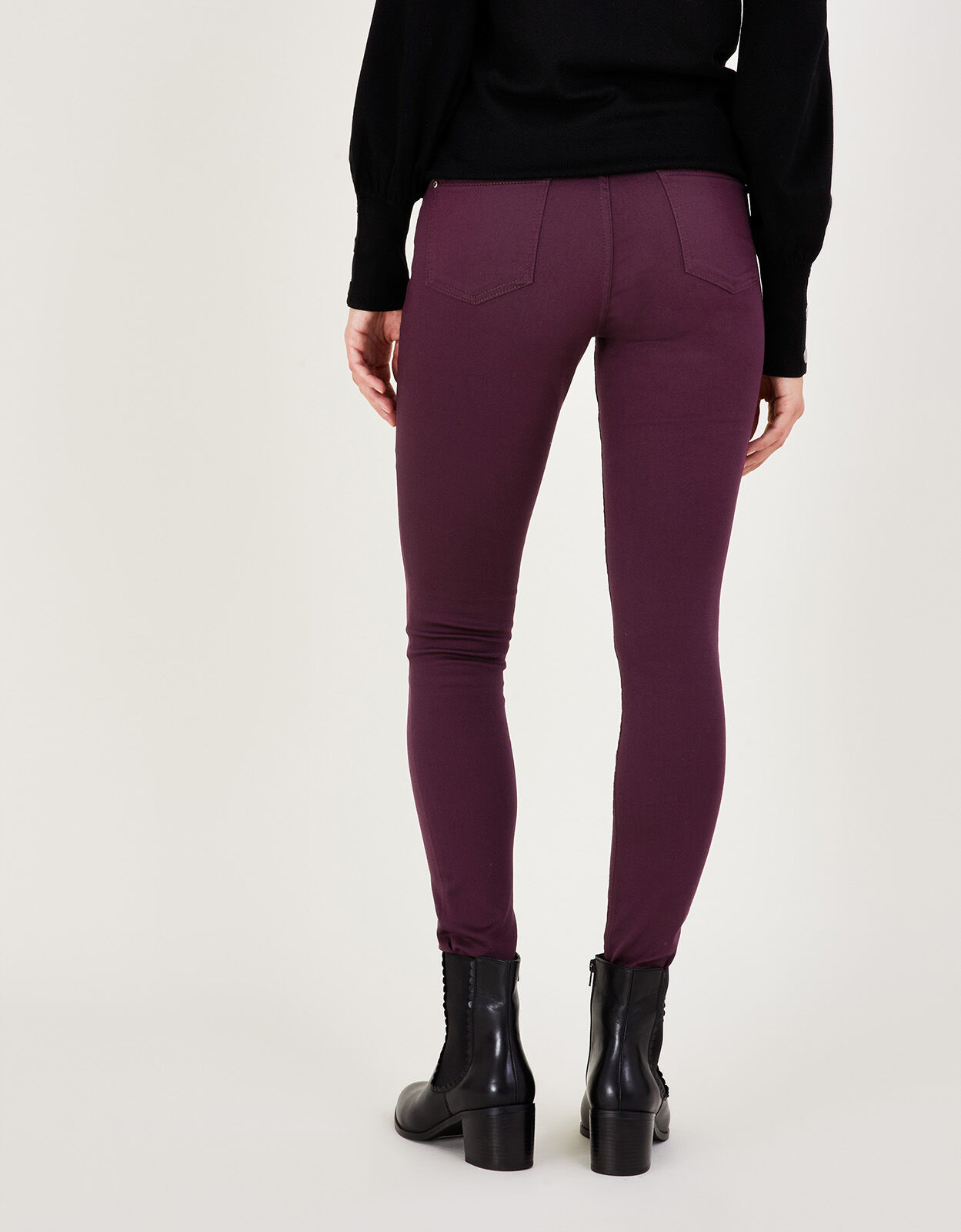 Liverpool jacqueline skinny pant dark purple top
