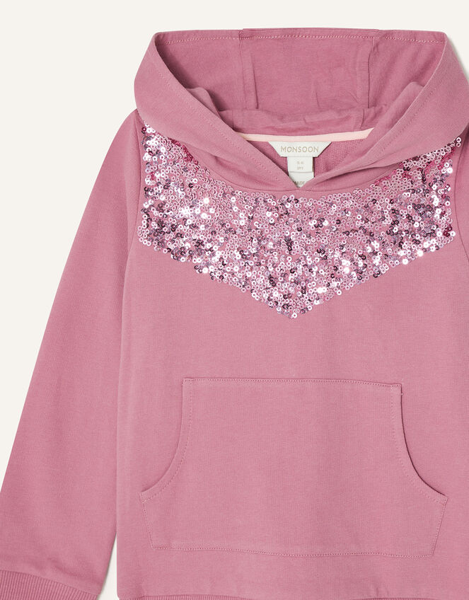 Sequin Hoody and Leggings Set, Grey (GREY), large