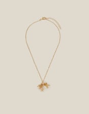Initial Charm Necklace Set, Gold (GOLD), large