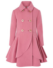 Twirl Ruffle Coat, Pink (PINK), large
