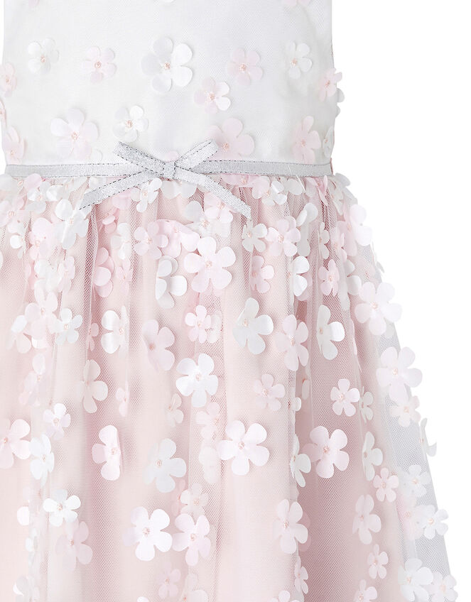 Baby 3D Floral Dress, Ivory (IVORY), large