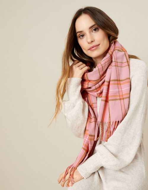 Check Midweight Scarf, , large