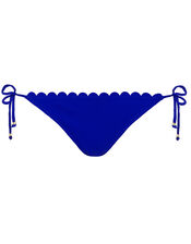 Maria Scalloped Bikini Briefs with Recycled Polyester, Blue (COBALT), large