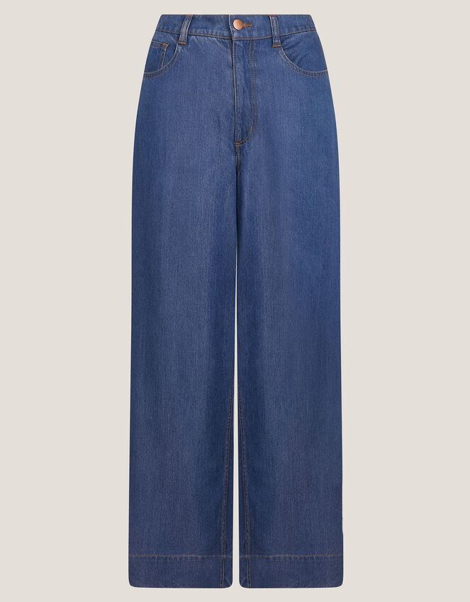 Heidi Slouchy Wide Leg Jeans, Blue (DENIM BLUE), large