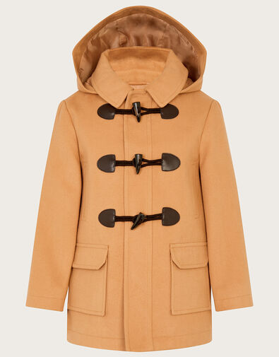Hooded Duffle Coat, Camel (CAMEL), large