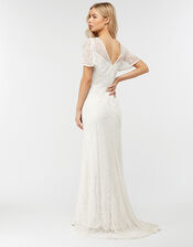 Helena Embellished Maxi Wedding Dress, Ivory (IVORY), large