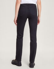 Bootcut Denim Jeans, Black (BLACK), large