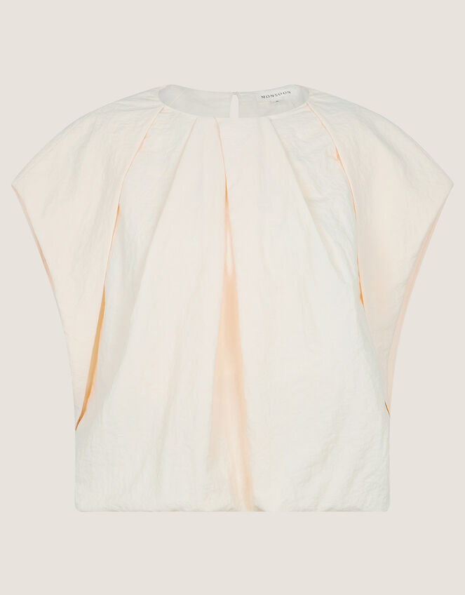 Dorit Bubble Hem Top, Cream (CREAM), large