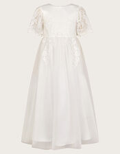 Lourdes Lace Maxi Communion Dress, White (WHITE), large