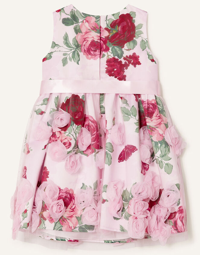 Baby 3D Rose Dress, Pink (PINK), large