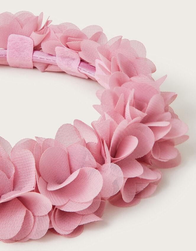 Ruffle Floral Headband, , large