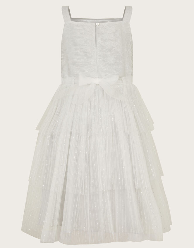 Jupiter Strappy Sparkle Tulle Dress, Silver (SILVER), large