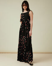 Tallulah and Hope Geometric Maxi Dress, Black (BLACK), large
