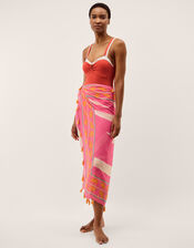 Sabrina Two Tone Swimsuit, Orange (RUST), large
