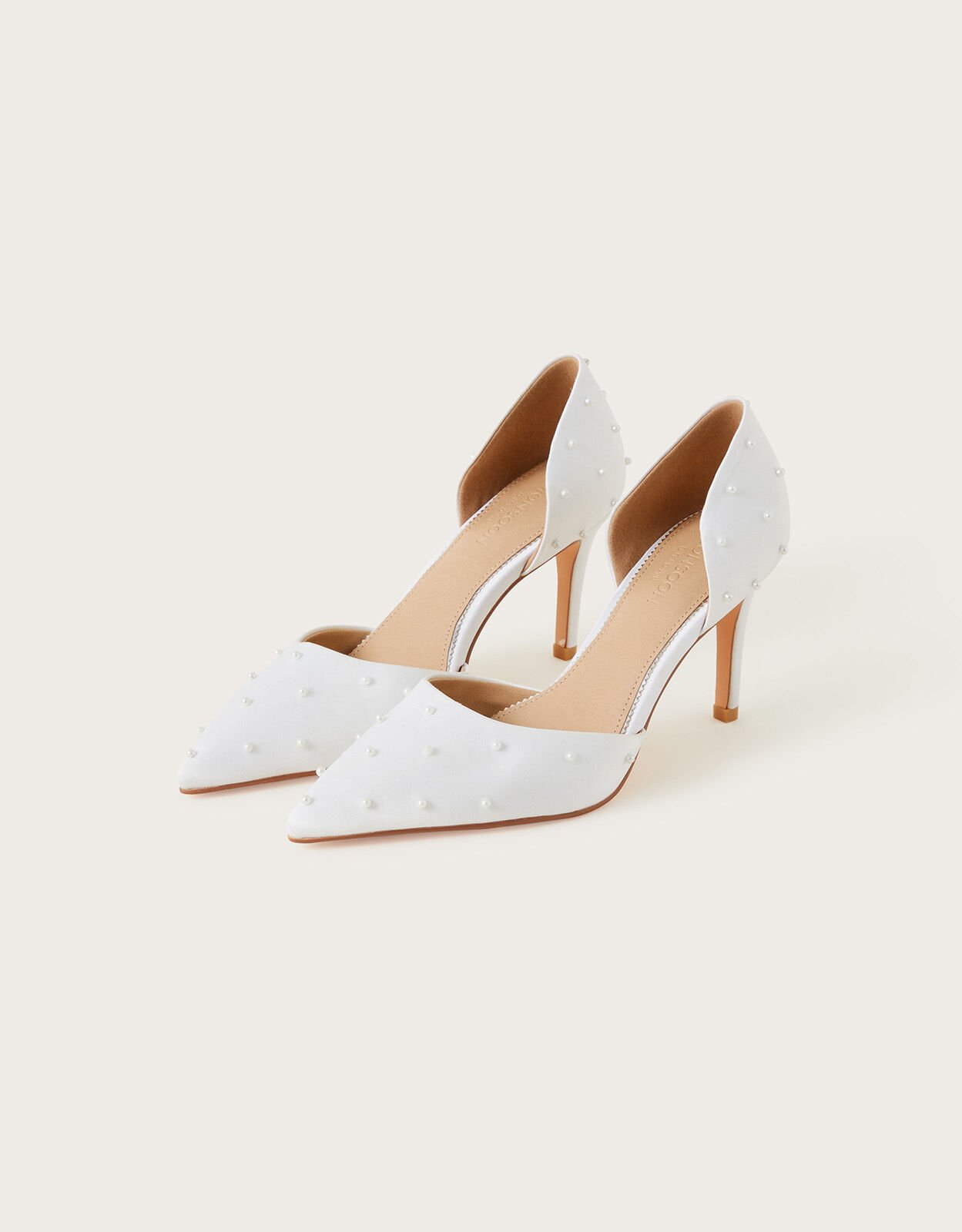 Wedding Shoes for Women Bride Fashion Temperament Bow Simulation Pearls  High Heels Square Head Mary Jane Shoes Zapatos De Mujer - AliExpress