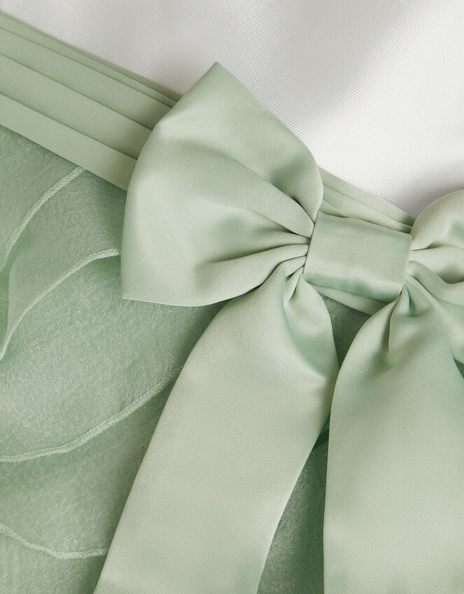 Baby Lace Cancan Ruffle Dress, Green (SAGE), large