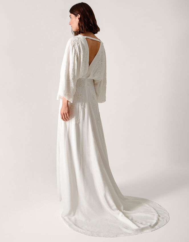 Camilla Embroidered Maxi Wedding Dress Ivory