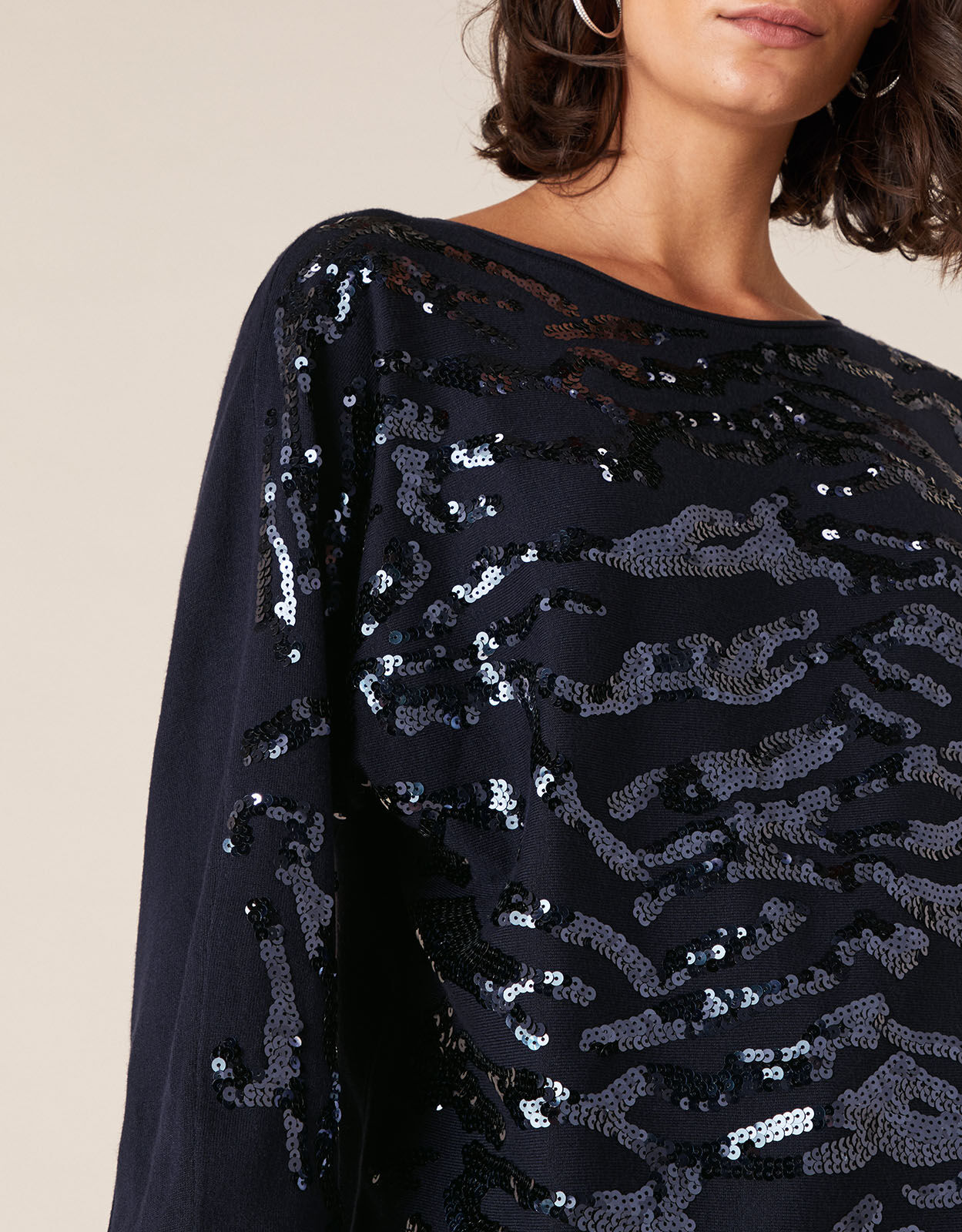 Navy best sale sequin jumper