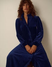 Pip Pinktuck Velvet Midi Dress, Blue (MIDNIGHT), large