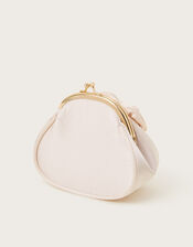 Satin Rosette Bag and Hair Clips Set, , large