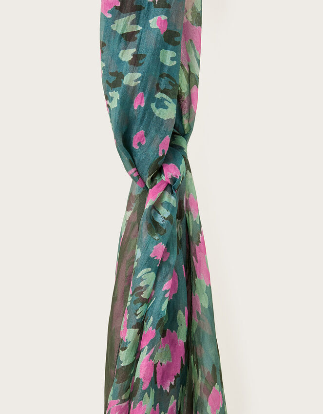 Gracie Leopard Scarf, , large