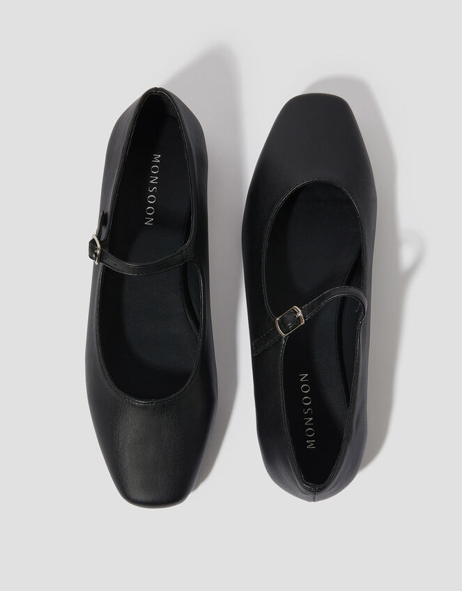 Crista Mary Jane Ballet Flats, Black (BLACK), large