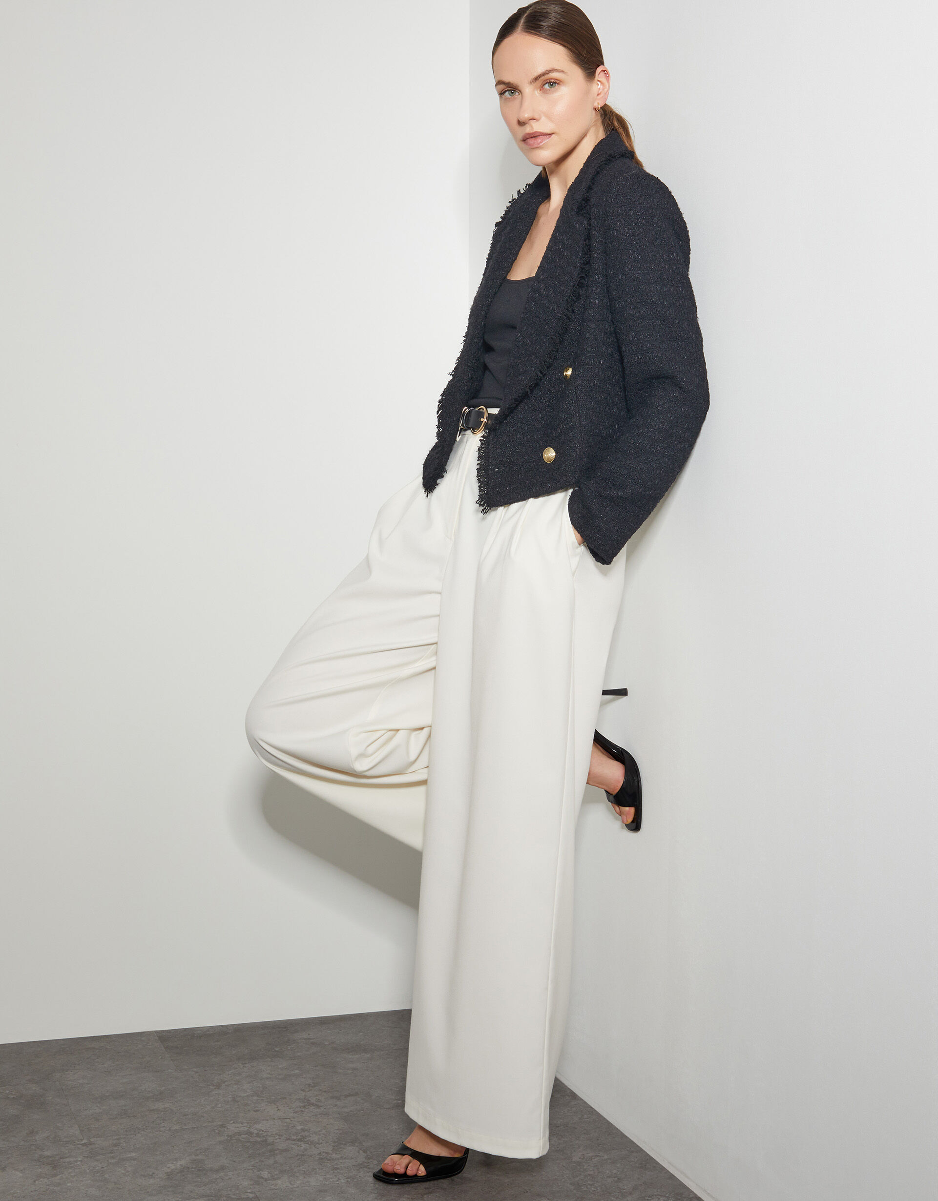 Monsoon mila tweed coat sale