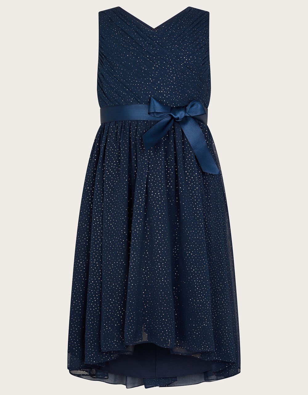 Glitter Wrap Mariposa Dress Blue