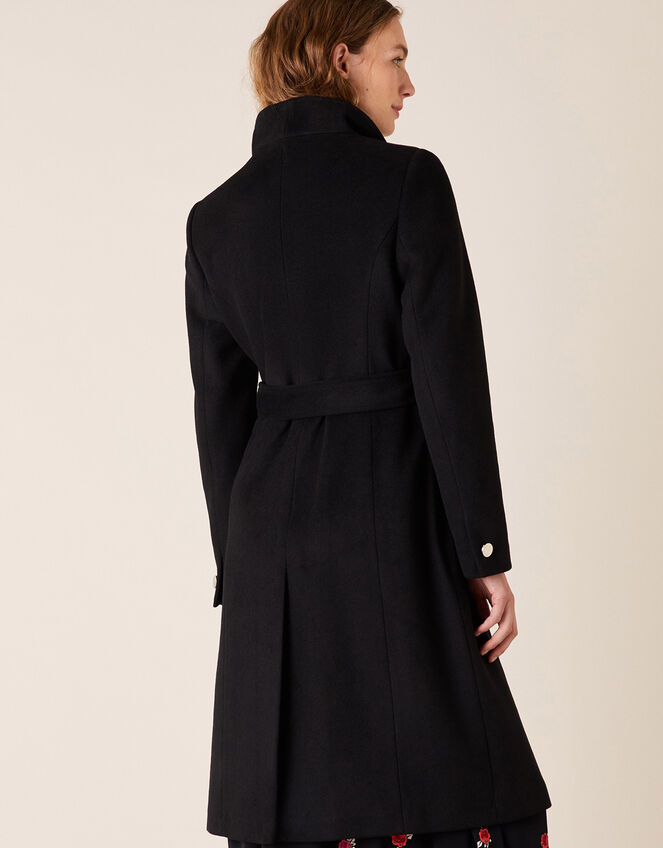 Ruby Long Coat, Black (BLACK), large