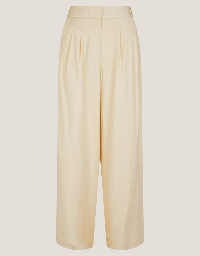 Alba Wide Leg Tailored Trousers, Yellow (YELLOW), large