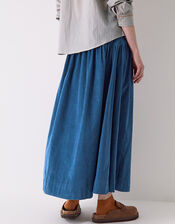 East Tiya Corduroy Midi Skirt, Teal (TEAL), large