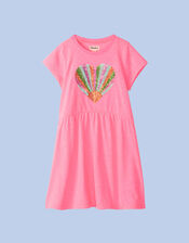 Hatley Sequin Heart Dress, Pink (PINK), large